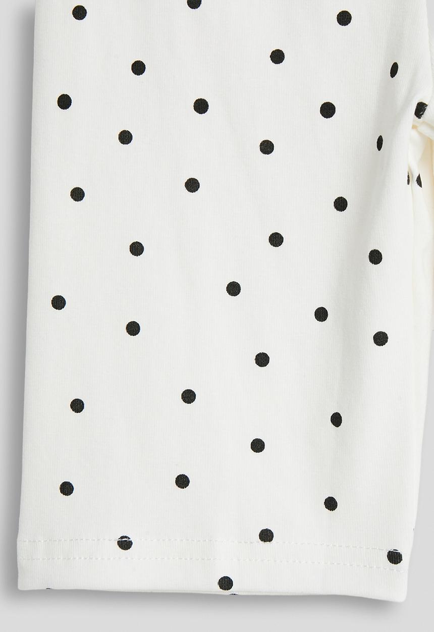 Pop Candy - Polka dot biker shorts - white
