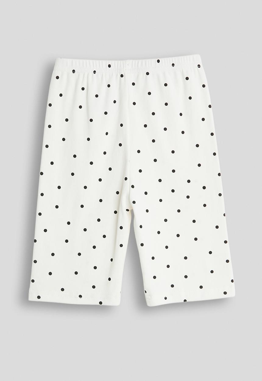 Pop Candy - Polka dot biker shorts - white