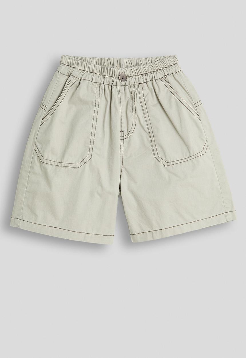 Pop Candy - Patch pocket shorts - lt grey