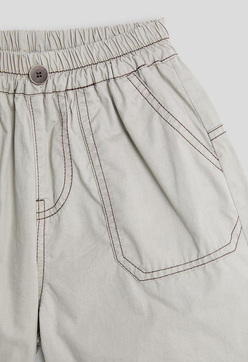 Pop Candy - Patch pocket shorts - lt grey