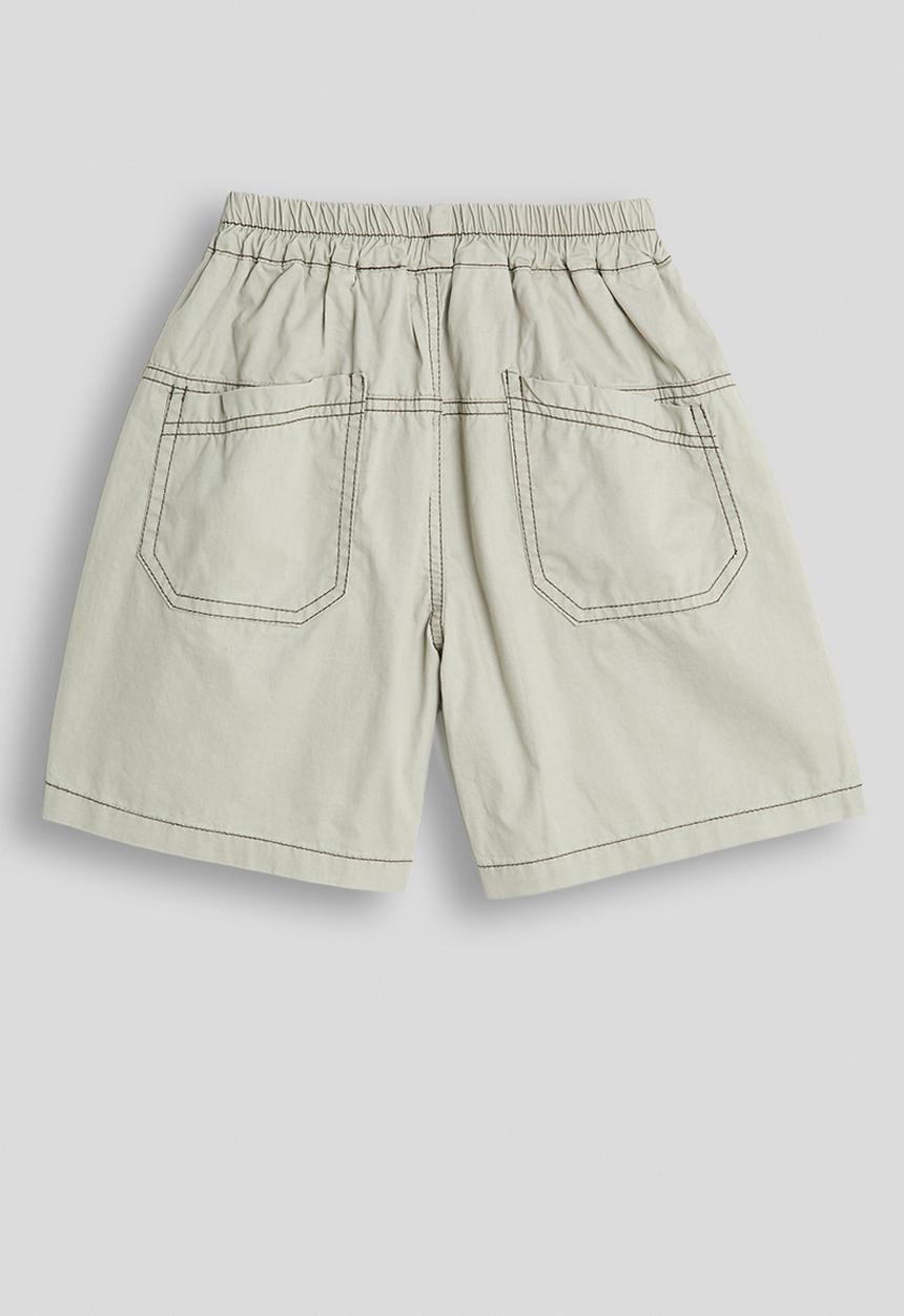 Pop Candy - Patch pocket shorts - lt grey