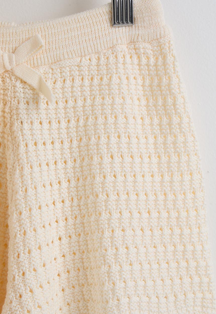 Pop Candy - Knit top & shorts - cream