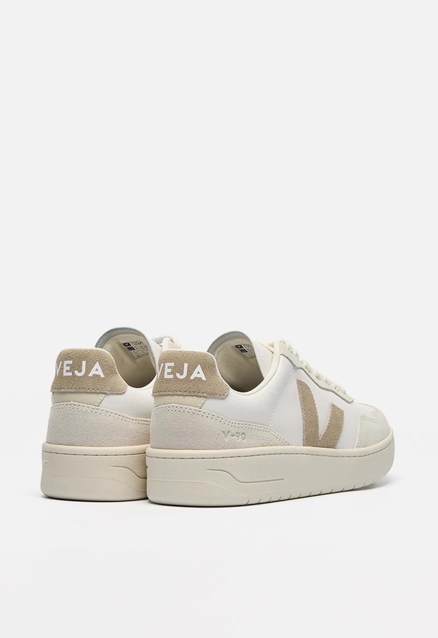 VEJA - V-90 - White/Taupe