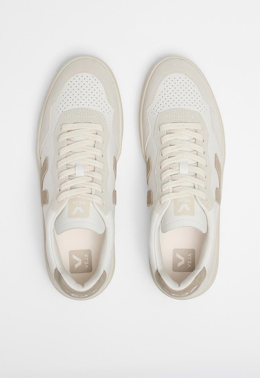 VEJA - V-90 - White/Taupe
