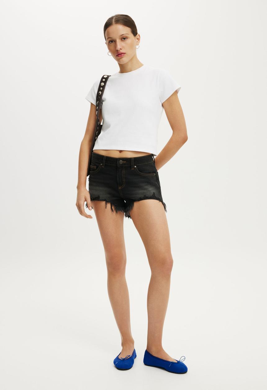 Cotton On - Saturday Denim Short - Drift Black