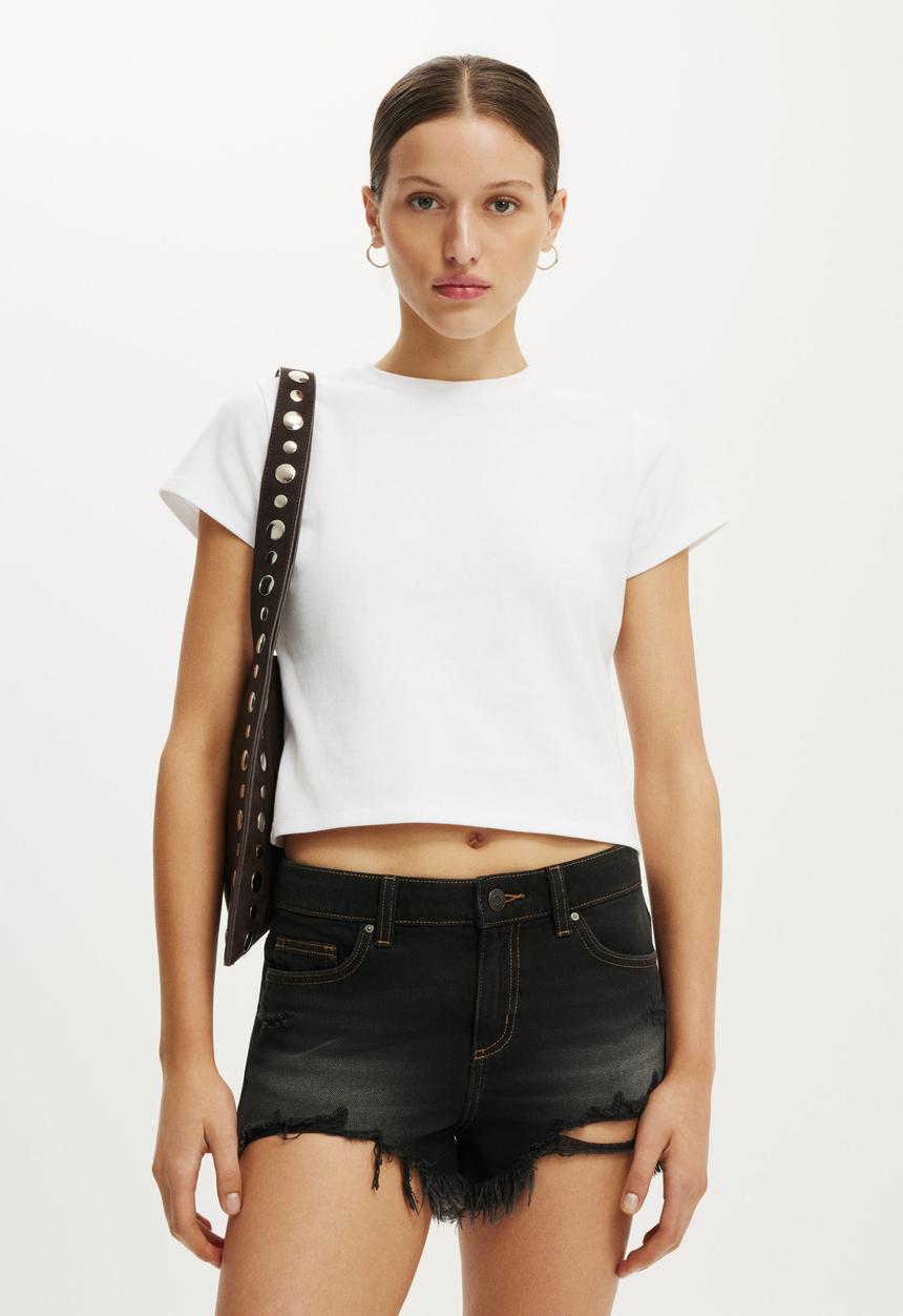 Cotton On - Saturday Denim Short - Drift Black