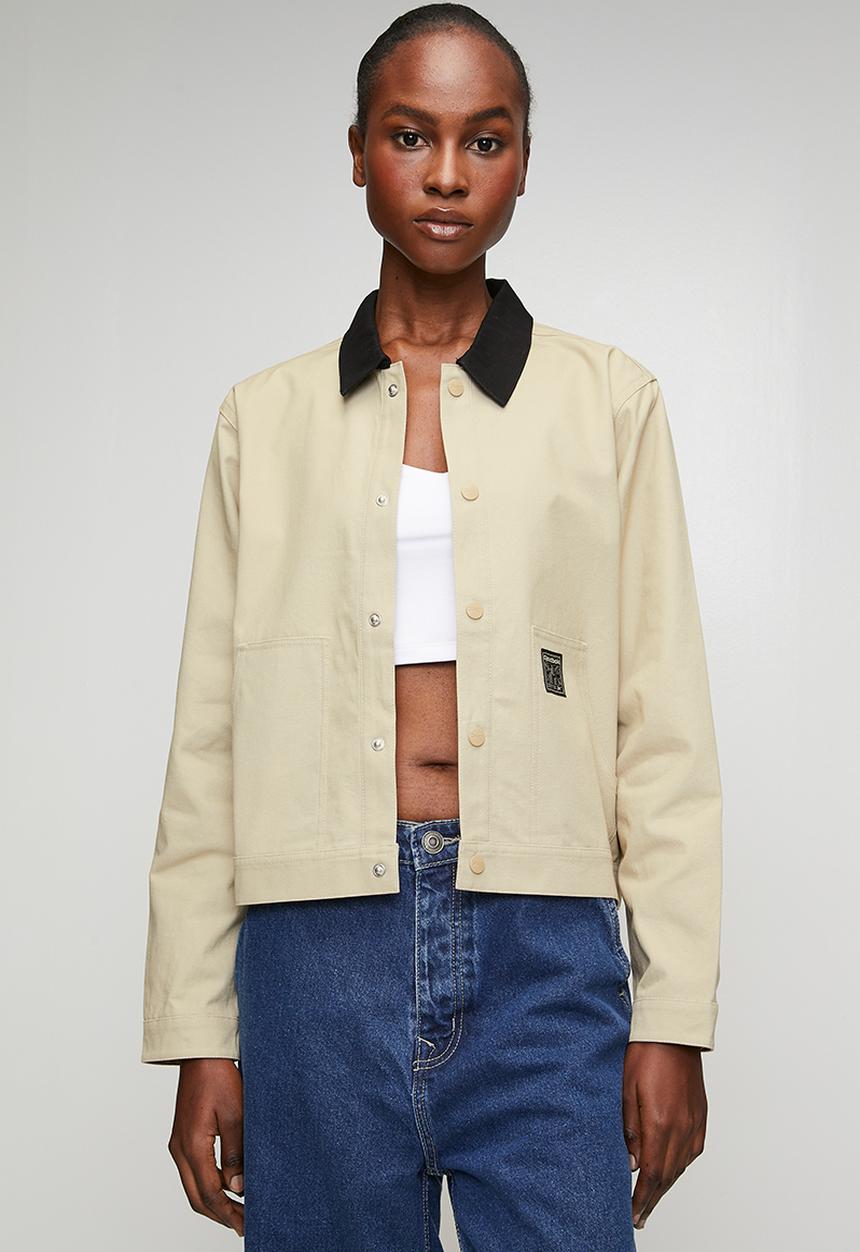 Reebok - Workwear Cropped Canvas Jacket - Elevated Beige