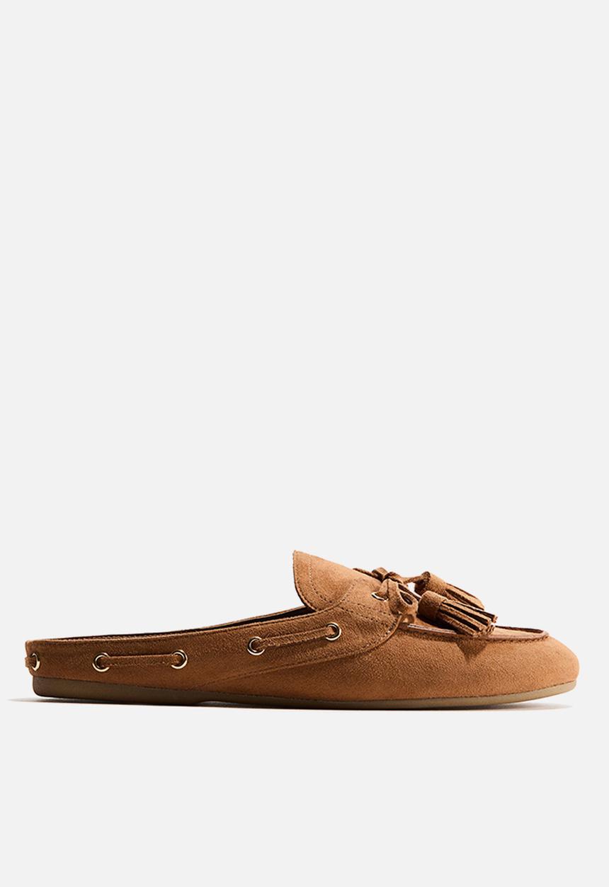 H&M - Loafer mules - dark beige