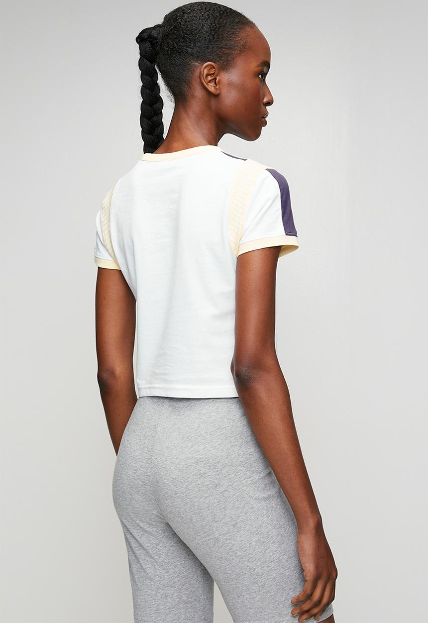 PUMA - Graphic  Ringer Baby Tee - Puma White