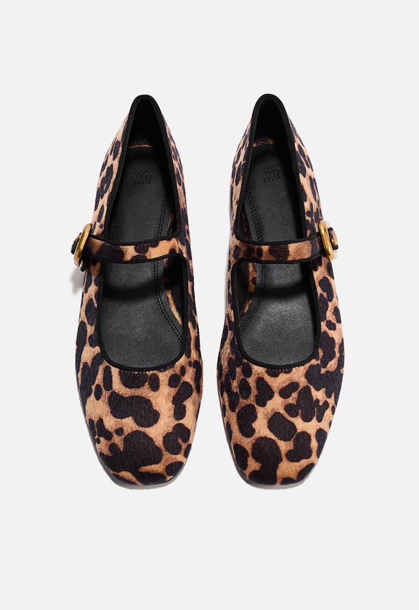 H&M - Mary jane ballet flats - beige/leopard print