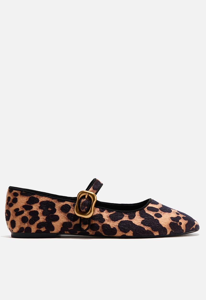 H&M - Mary jane ballet flats - beige/leopard print