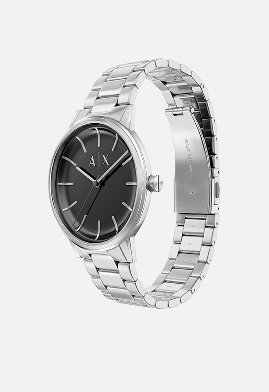 Armani Exchange - Armani Exchange AX7182SET Watch and Bracelet Set - Silver