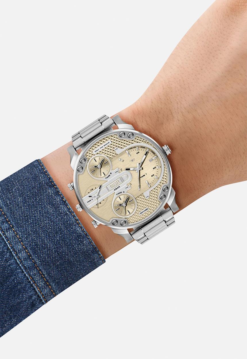 Diesel  - Diesel Mr. Daddy Slim Multi-Movement  DZ7495 Watch - Silver