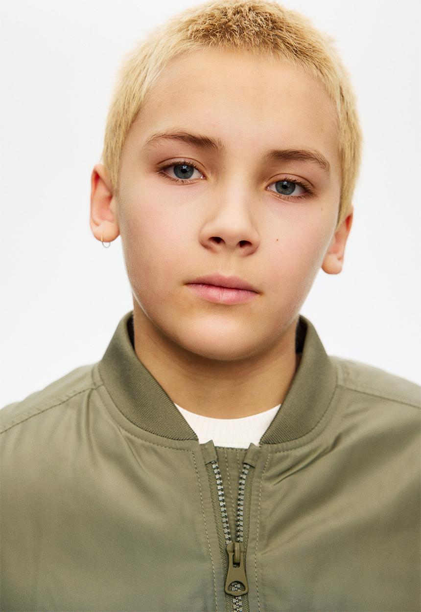 H&M - Padded bomber jacket - khaki green