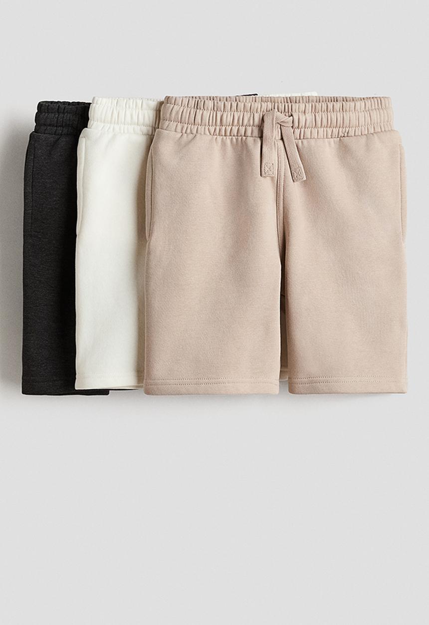H&M - 3-Pack shorts - beige/cream/grey