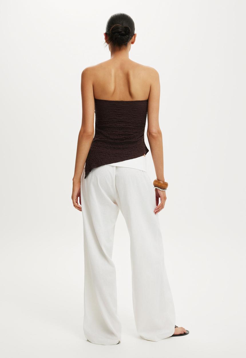 Cotton On - Haven Fold Over Pant - White