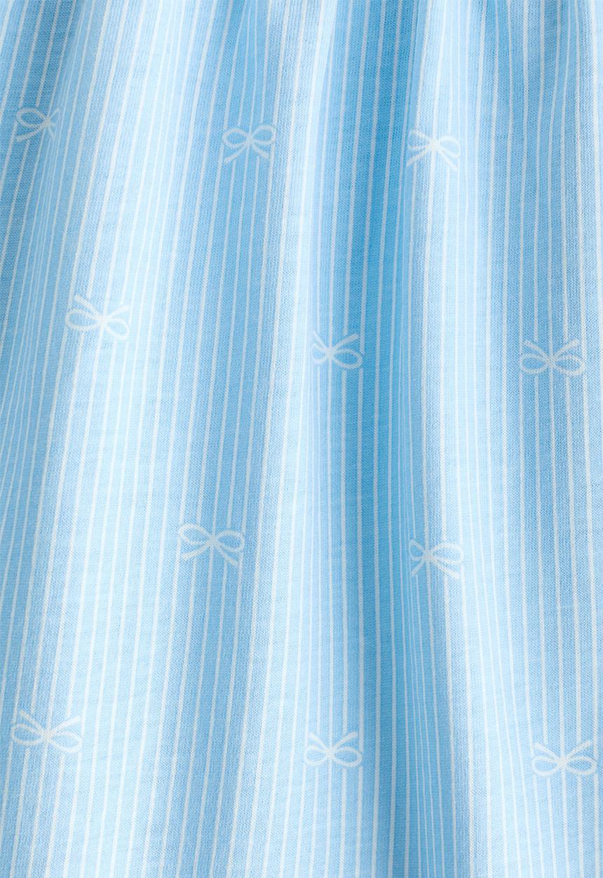 H&M - Patterned cotton dress - light blue/bows