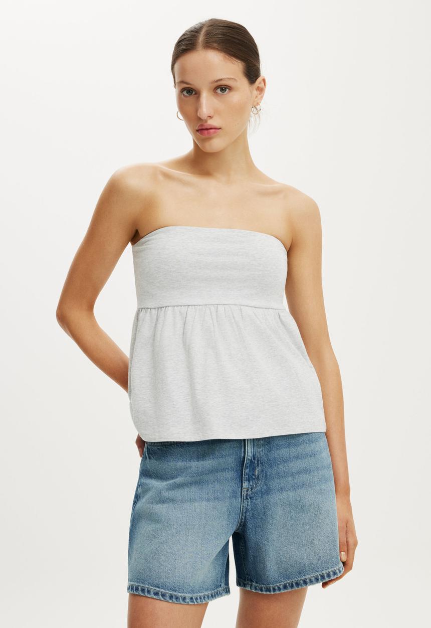 Cotton On - High 90s Denim Short - Palm Blue