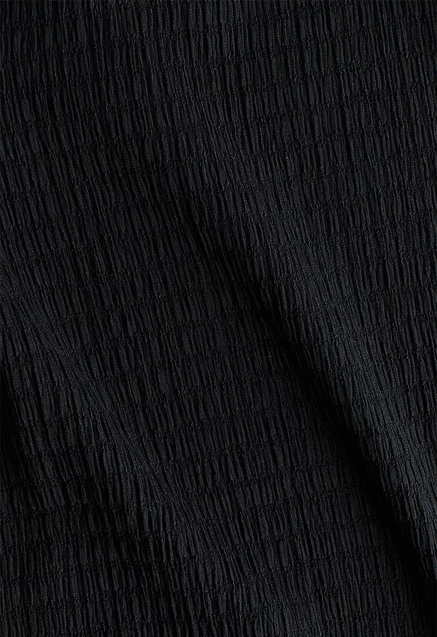 H&M - Textured jersey trousers - black