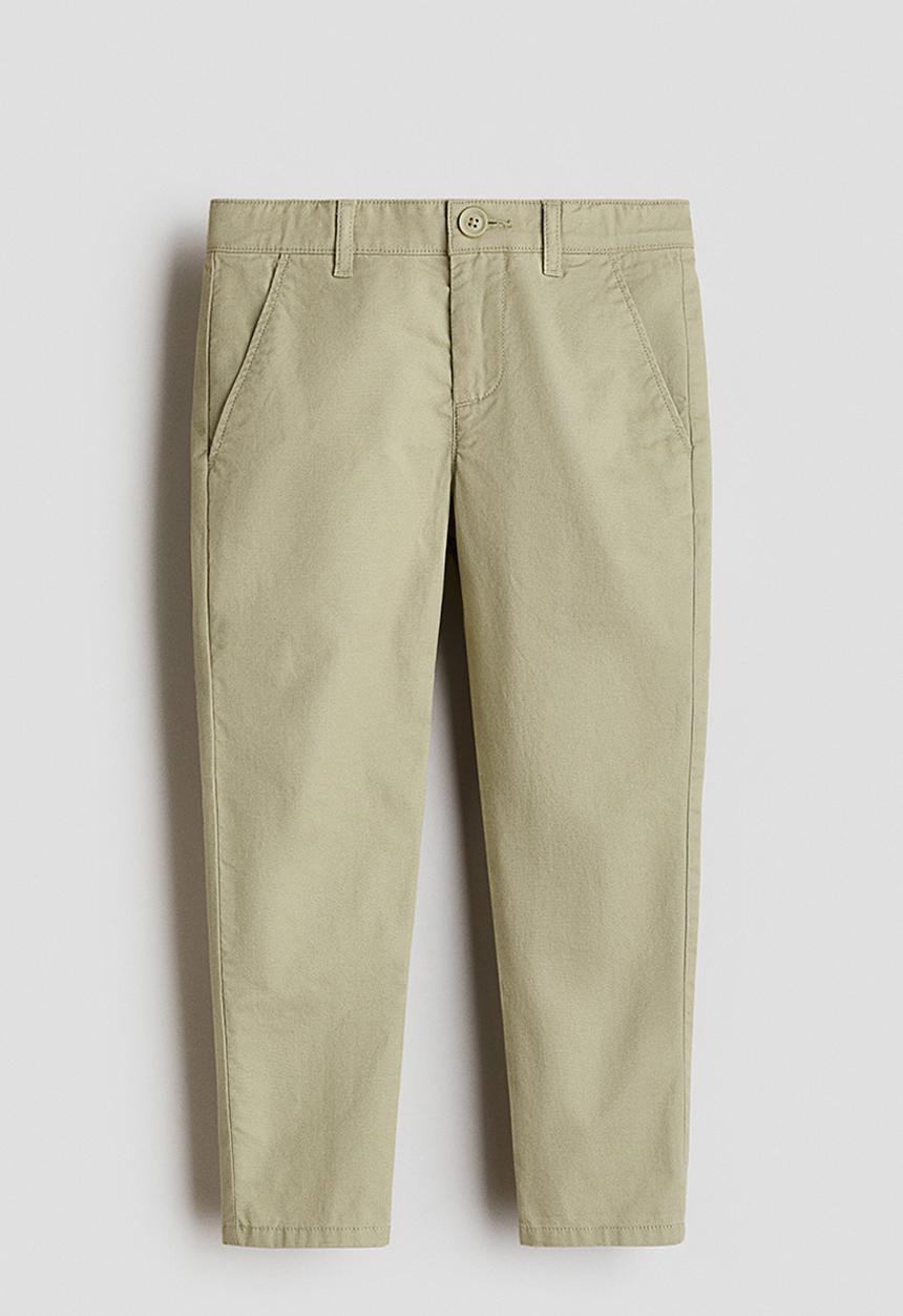 H&M - Twill chinos - light khaki green