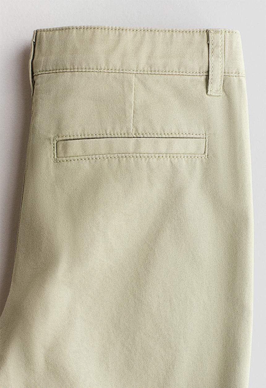 H&M - Twill chinos - light khaki green