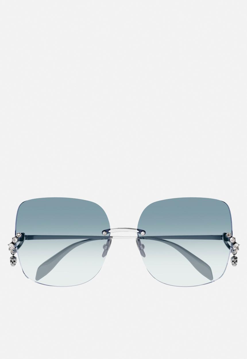 Alexander McQueen - AM0390S-003 63 Sunglass - Silver