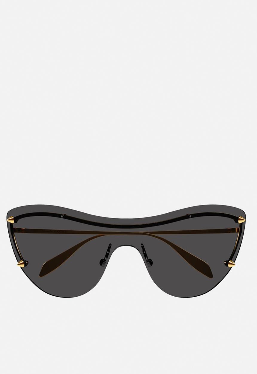 Alexander McQueen - AM0413S-001 99 Sunglass - Gold & Black