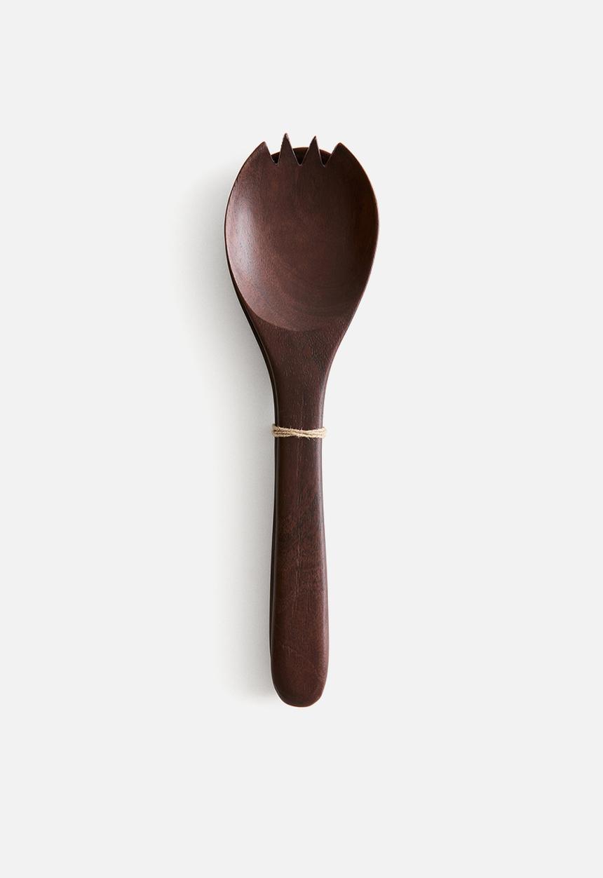 H&M - Mango wood salad servers - dark brown