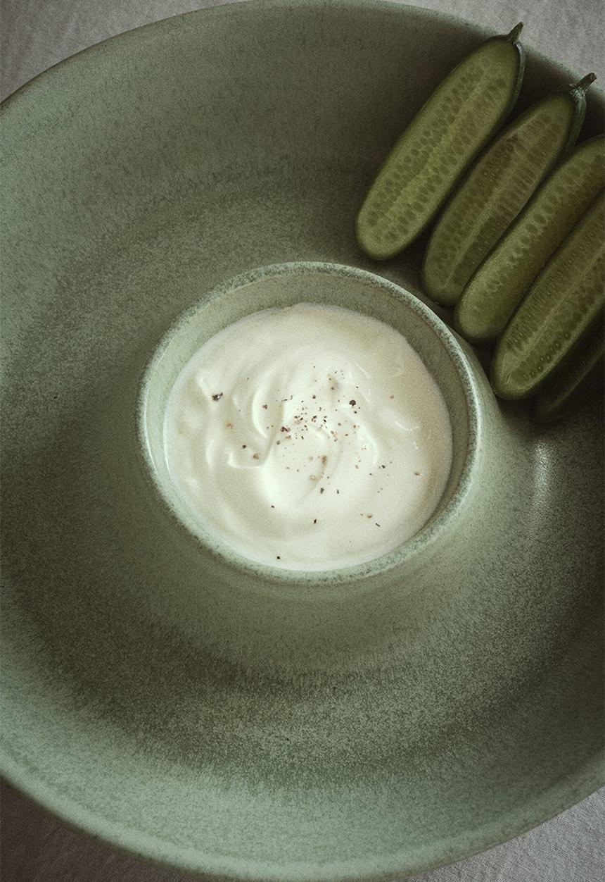 H&M - Stoneware serving bowl - light green
