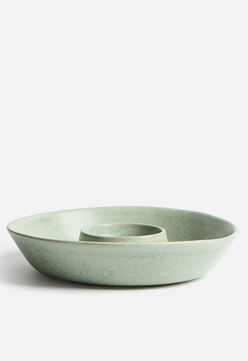 H&M - Stoneware serving bowl - light green