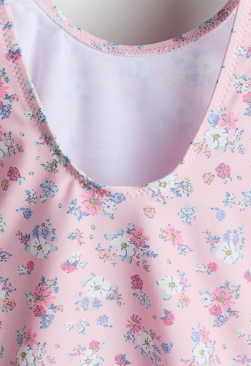 H&M - Printed swimsuit - light pink/floral