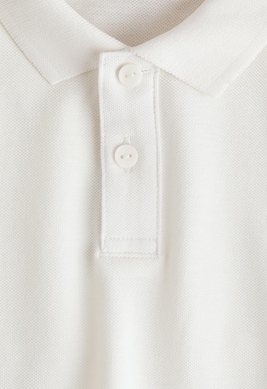 H&M - Cotton piqu? polo shirt - white