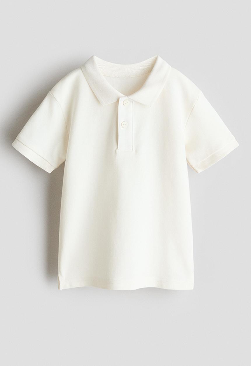 H&M - Cotton piqu? polo shirt - white
