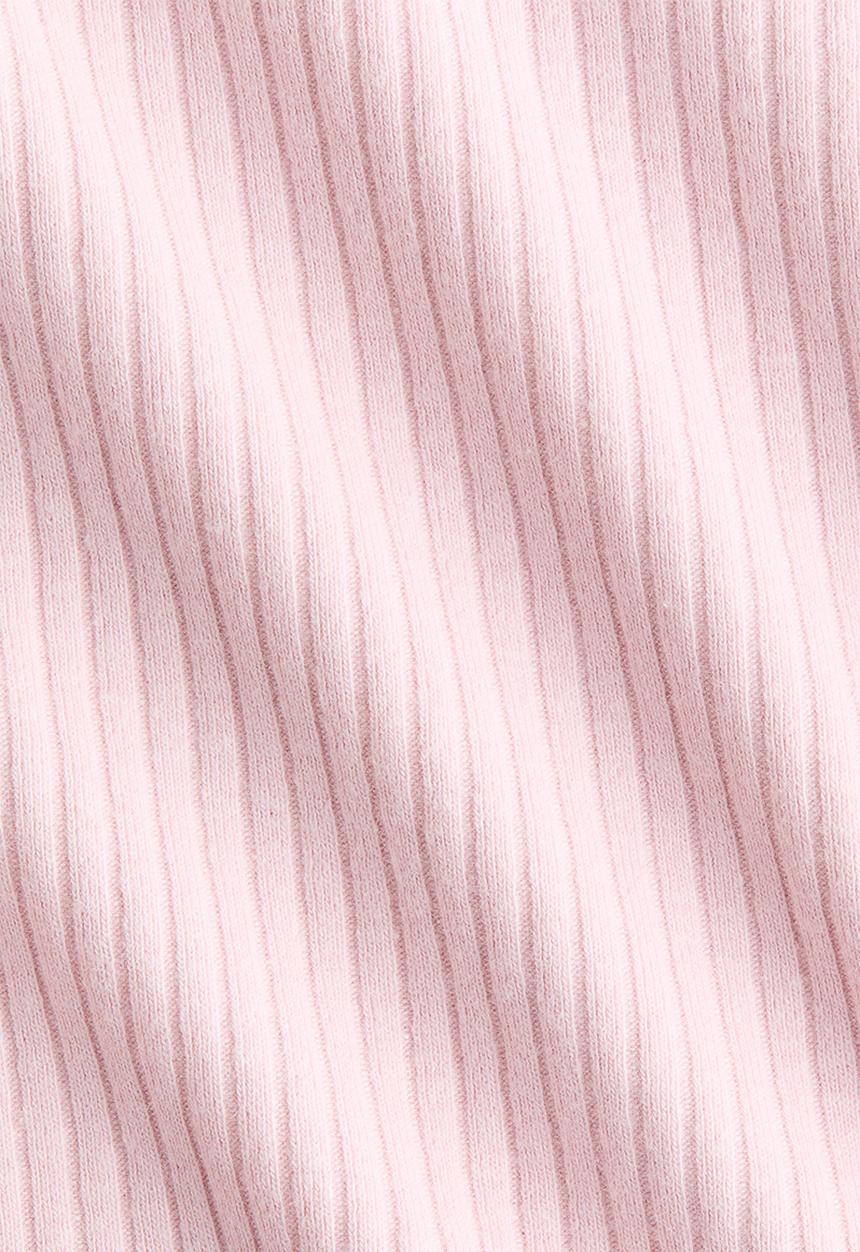 H&M - Ribbed cotton top - light pink