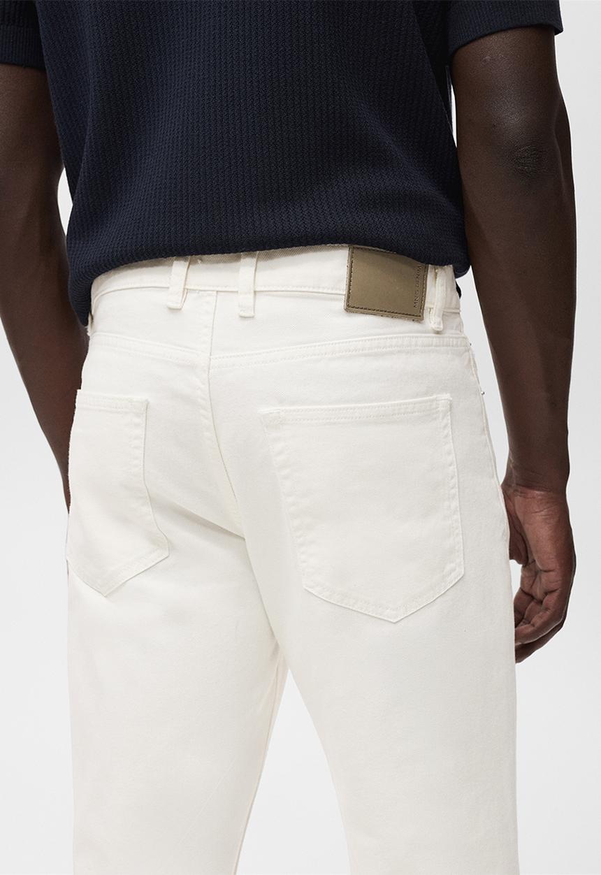 MANGO - Lori tapered fit jeans - Off White