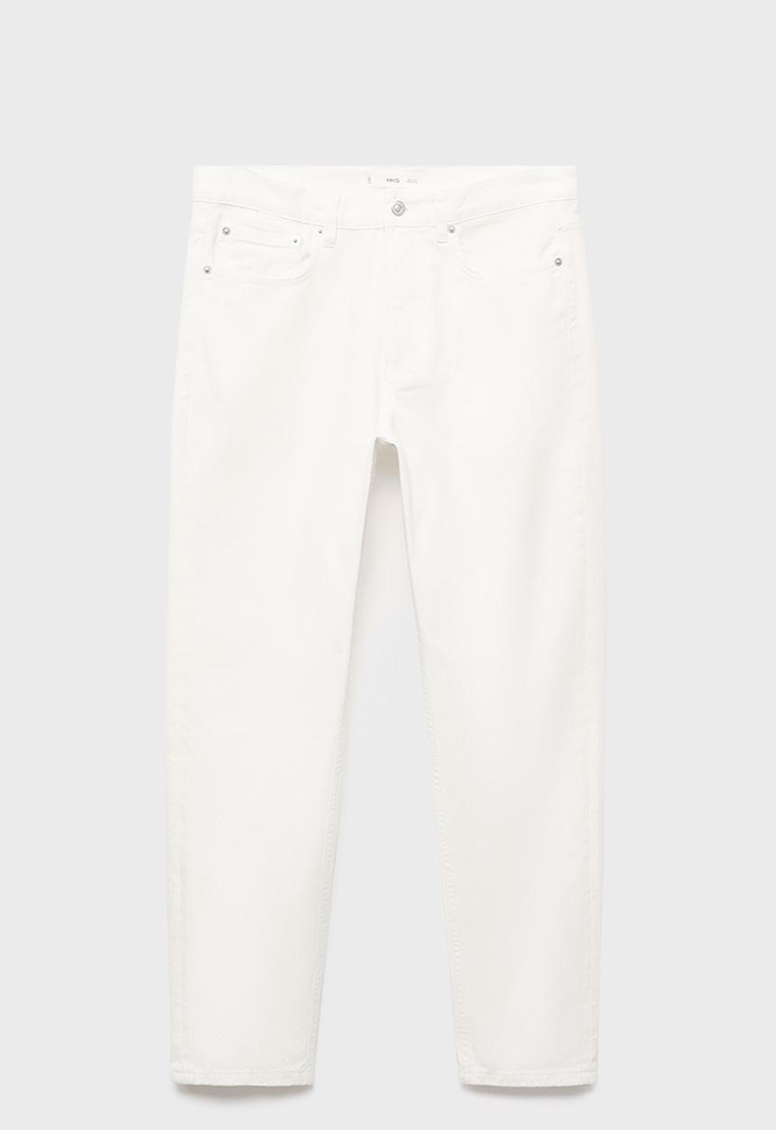 MANGO - Lori tapered fit jeans - Off White