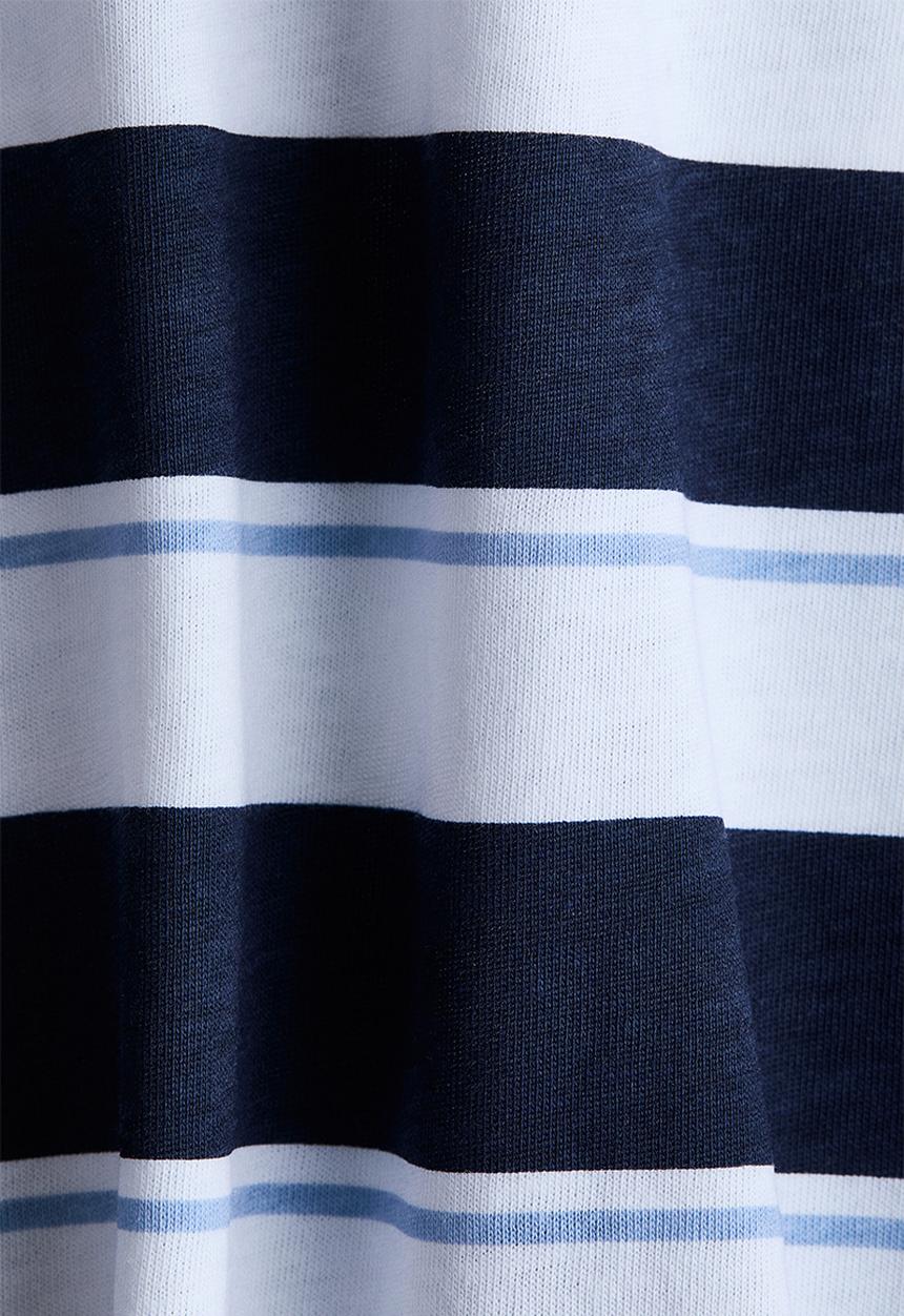 H&M - Printed cotton t-shirt - white/striped