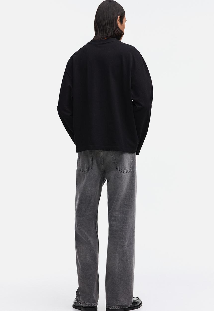 H&M - Oversized fit printed top - black/honda