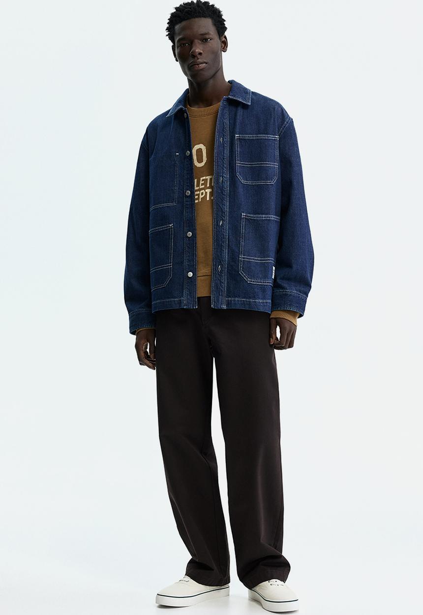 H&M - Denim overshirt - dark denim blue