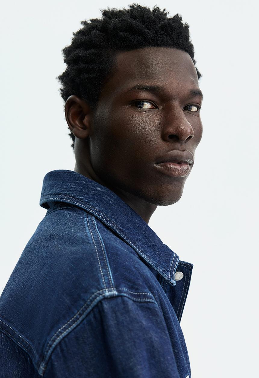 H&M - Denim overshirt - dark denim blue