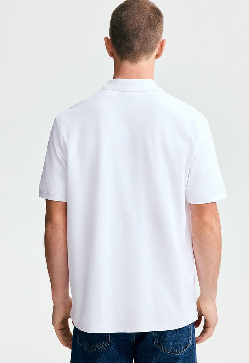 H&M - Regular fit polo shirt - white