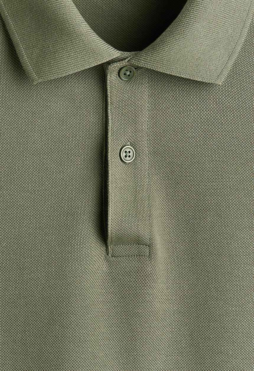 H&M - Regular fit polo shirt - khaki green