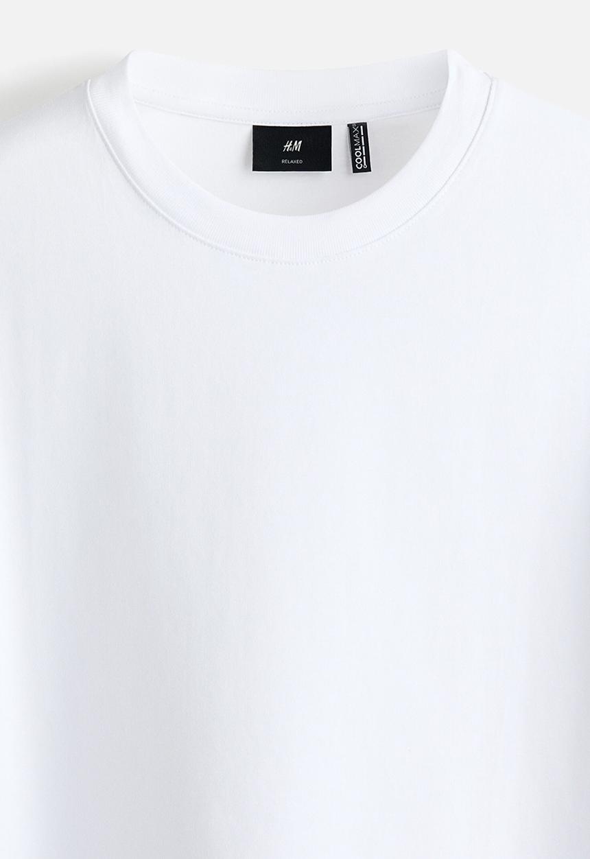 H&M - Coolmax?  relaxed fit t-shirt - white