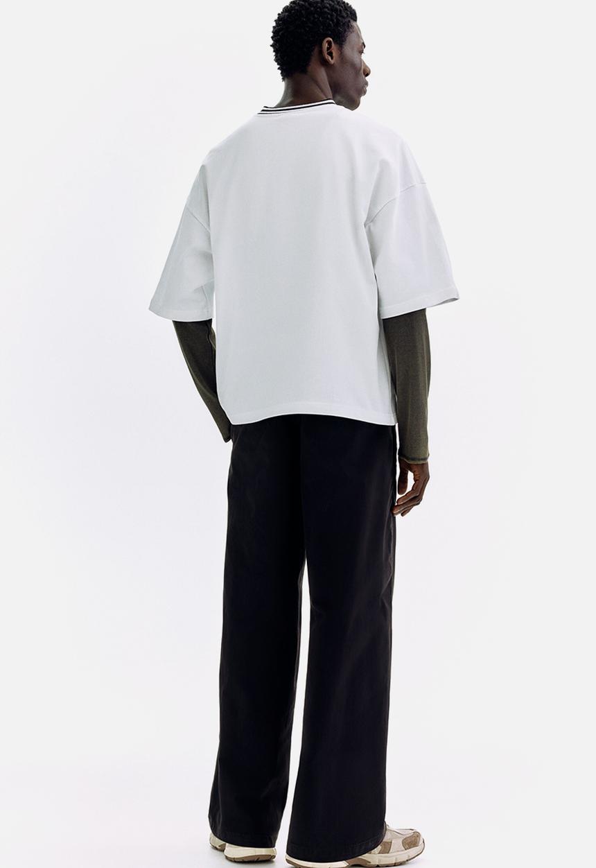 H&M - Oversized fit cotton t-shirt - white