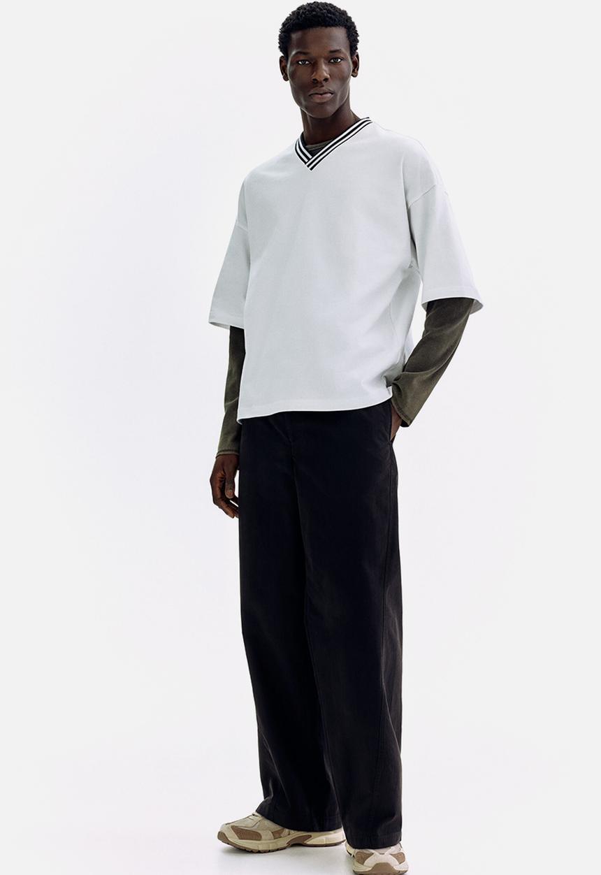 H&M - Oversized fit cotton t-shirt - white