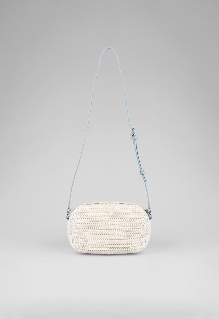 SISSY BOY - Woven Crossbody Bag - Pale Blue