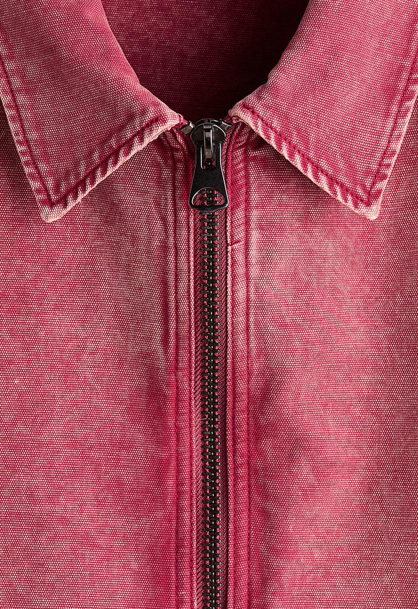 H&M - Collared cotton jacket - dark pink