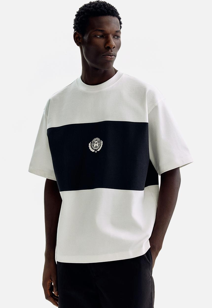 H&M - Oversized fit printed t-shirt - white