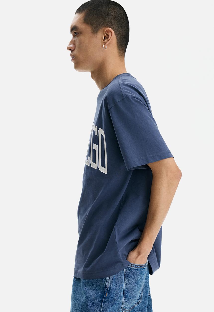 H&M - Loose fit printed t-shirt - blue/san diego