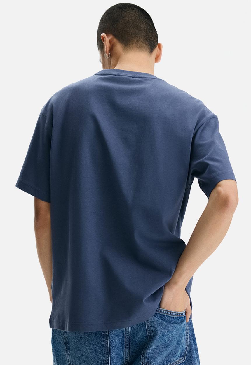 H&M - Loose fit printed t-shirt - blue/san diego